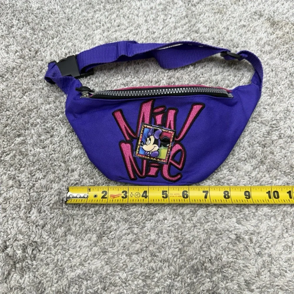 Walt Disney World Kids Minnie Mouse Fanny Pack Hip Bag Purple/Pink adjustable